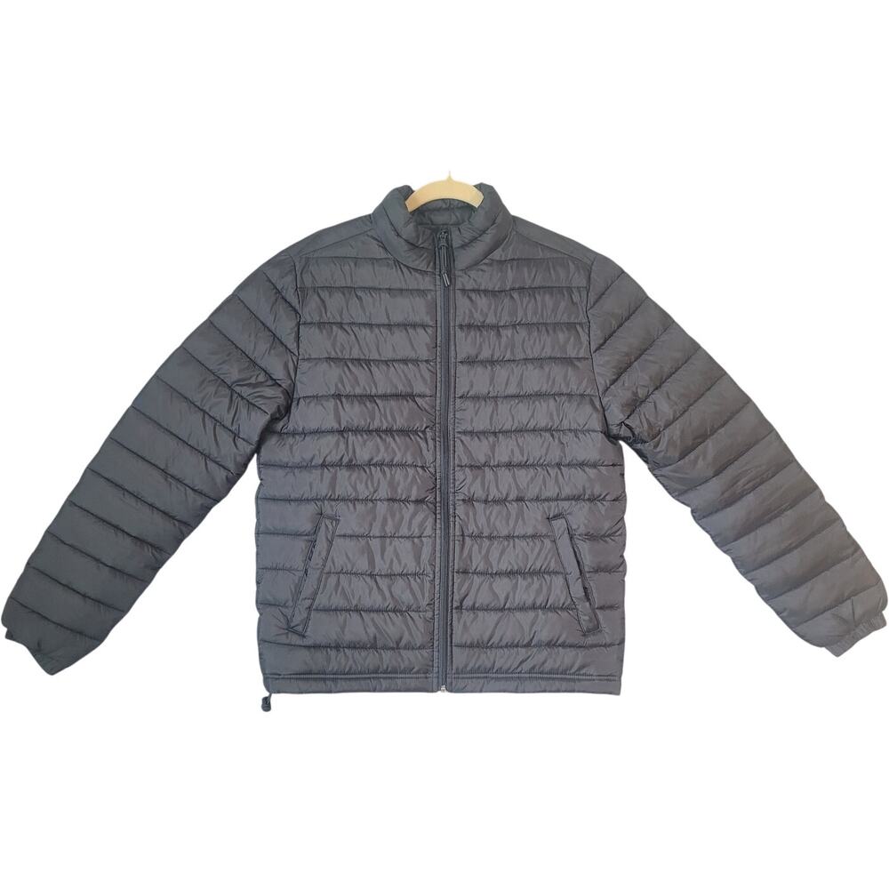 Aéropostale Black Down Puffer Jacket S Y2K Streetwear Unisex